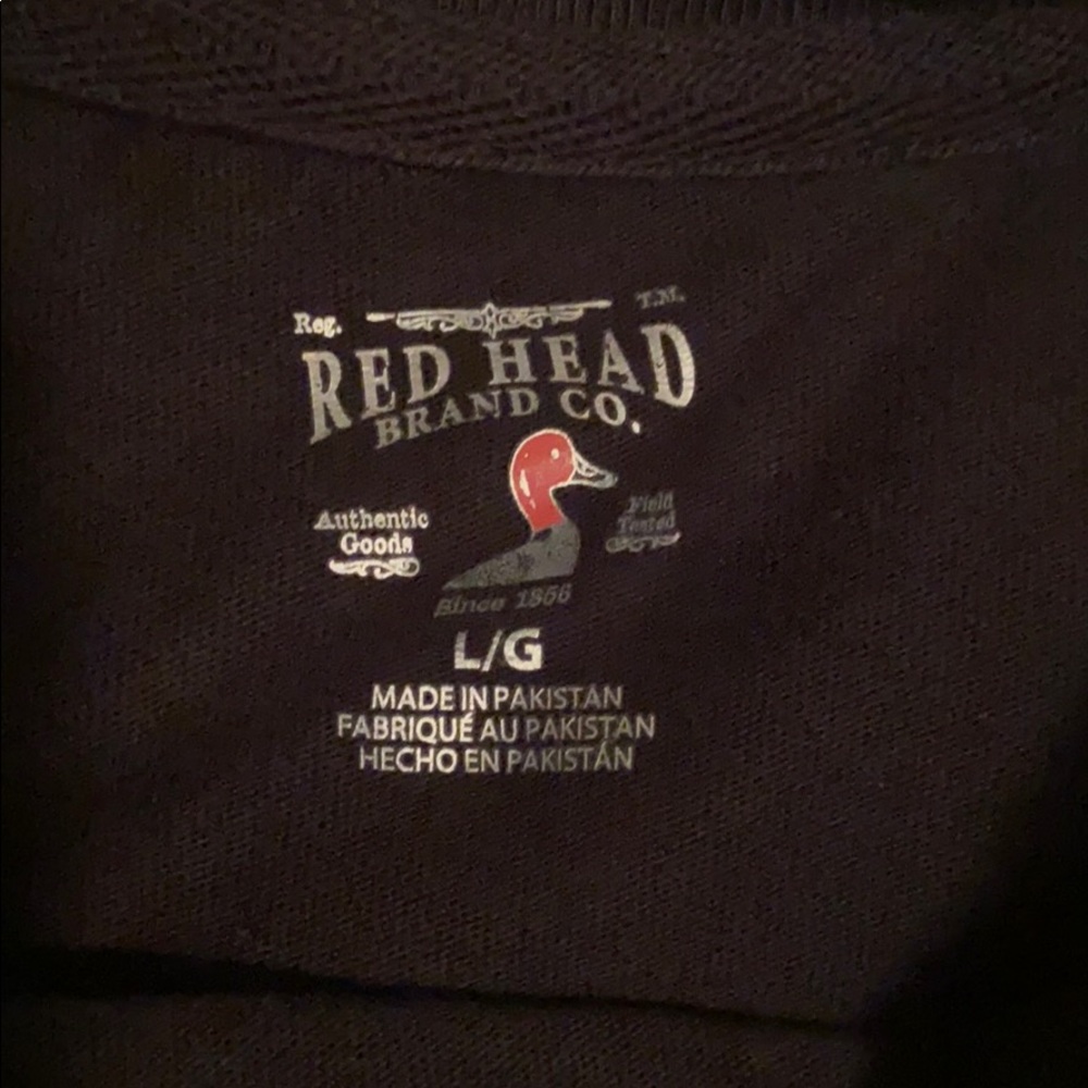 Red Head brand long sleeve t shirt